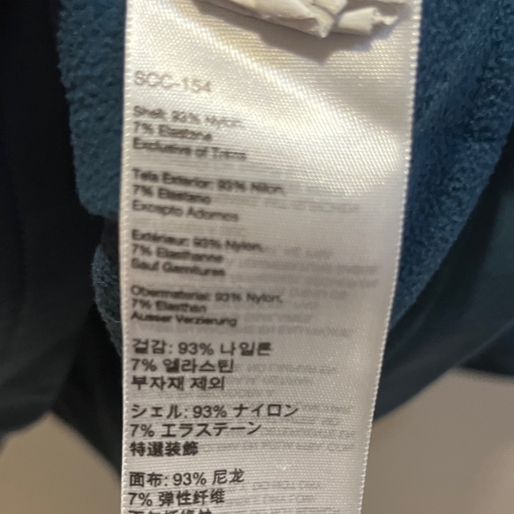 Marmot Nylon/Elastane 1/2 Zip Teal Fleece Lined Pullover Sz M - Picture 9 of 11